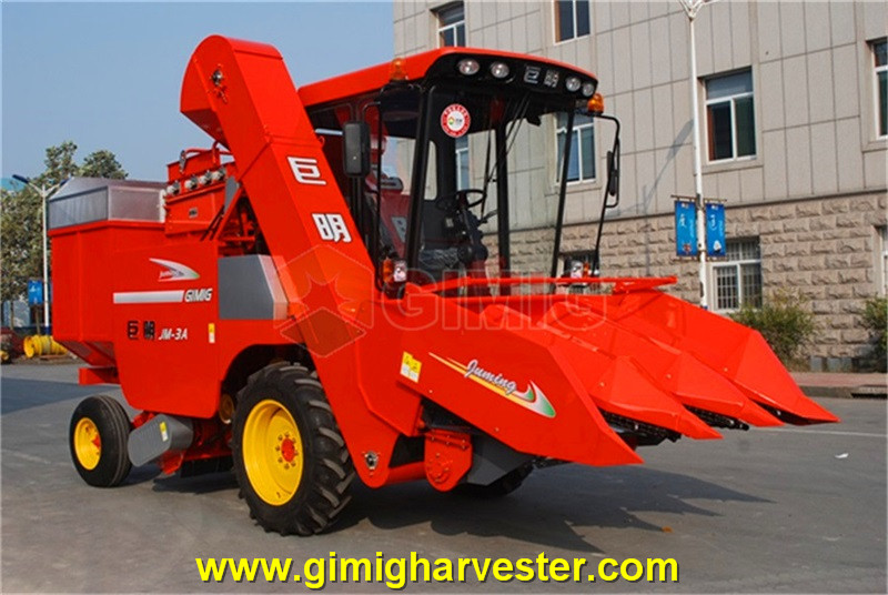 big 3 rows maize harvesting machine from shandong, china