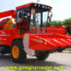 JUMING 4YZP-3 the corn harvester can pick up the ear, stock, and chip the straw into pieces in a one operation when the corn is mature. It can harvest two rows in one time. This type has a very smart structure, very high working effect and working efficiency and durability.